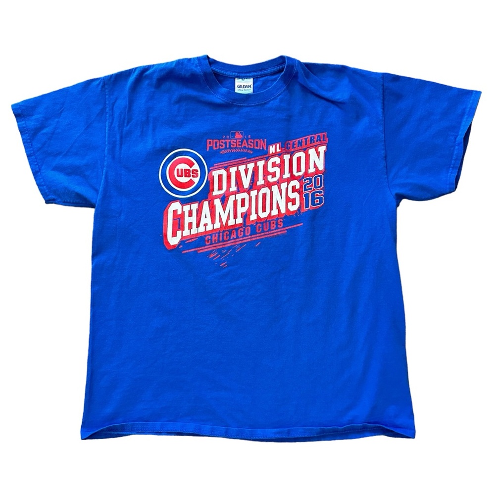 MLB Chicago Cubs Baseball 2016 NL Central Division Champs XL Blue T-shirt